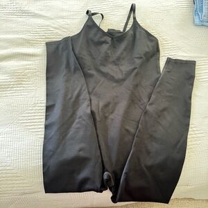 Victoria's Secret Black Spaghetti-Strap Jumpsuit